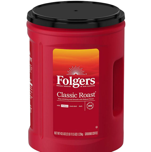 Articulo 5–24- 06 Cafe Folgers 1.23 Kg  A Solo 19 Dlls mas Envio