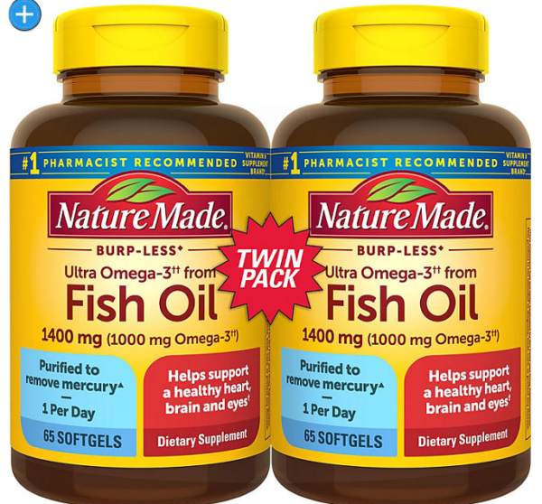 Articulo 7–30- 17, Capsulas de Fish Oil paquete de 2 Botes a Solo 31 dlls